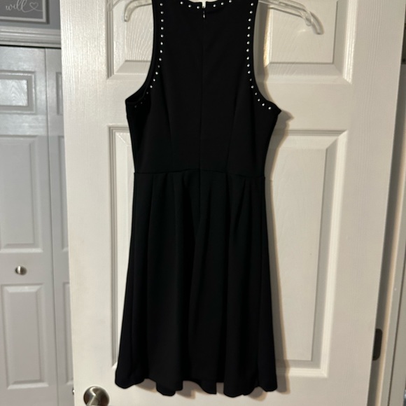 NWT Mossimo Black Studded Fit and Flare Skater Dress - Picture 6 of 14